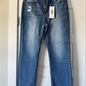 Women's Mica Straight Leg High Rise Ankle Blue Jeans - 31 - New!